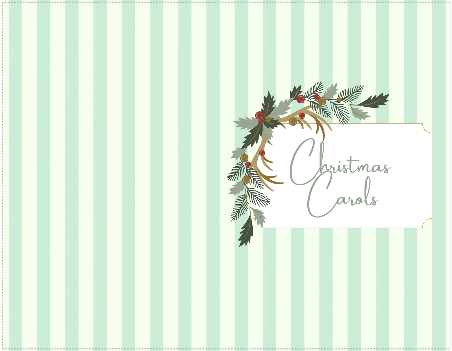 How To Make A Free Caroling Booklet With A Christmas Carols Pdf - throughout Christmas Song Book Printable