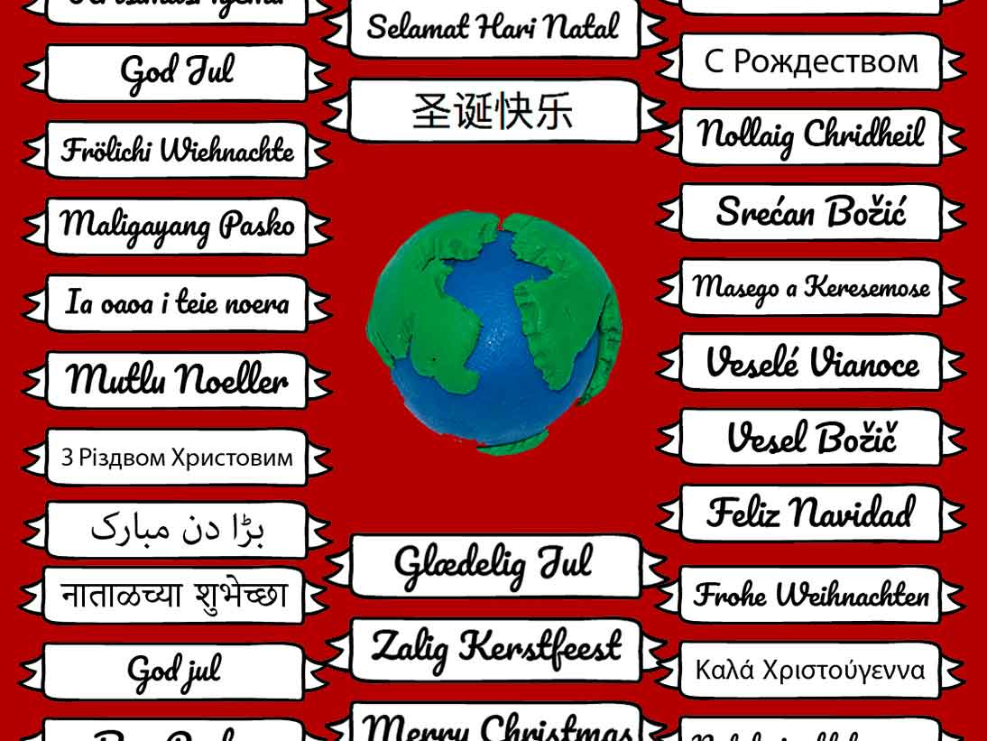 How To Say “Merry Xmas” In More Than 60 Different Languages From within Printable Merry Christmas in Different Languages