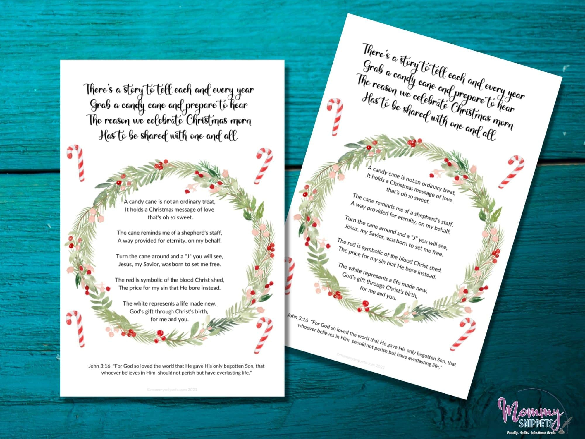 How To Use The Candy Cane Poem To Teach Kids The Christmas Story - regarding Christmas Candy Cane Story Printable