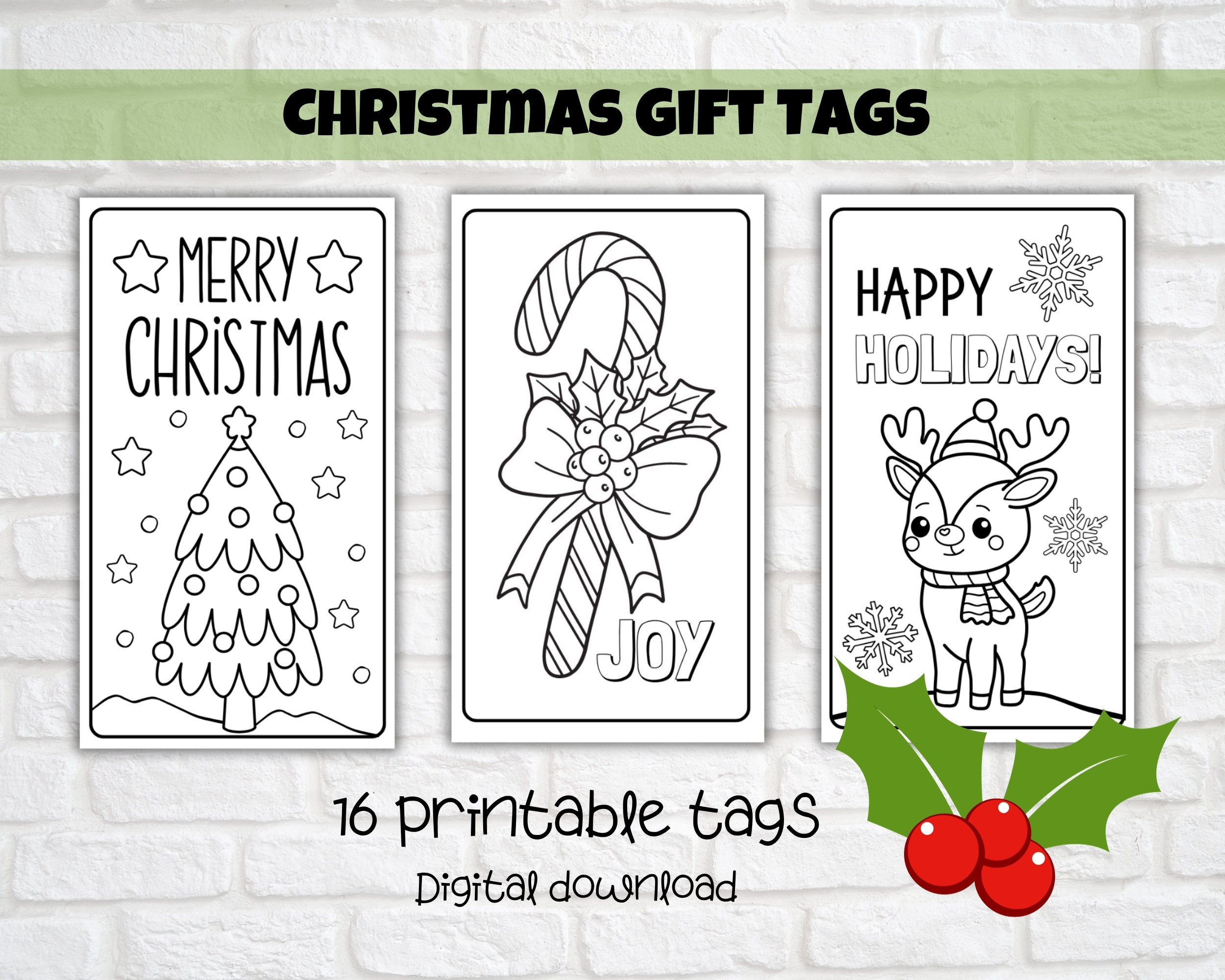 Kids Printable Christmas Tags To Colour, Sunday School Activity intended for Free Printable Printable Christmas Gift Tags To Color