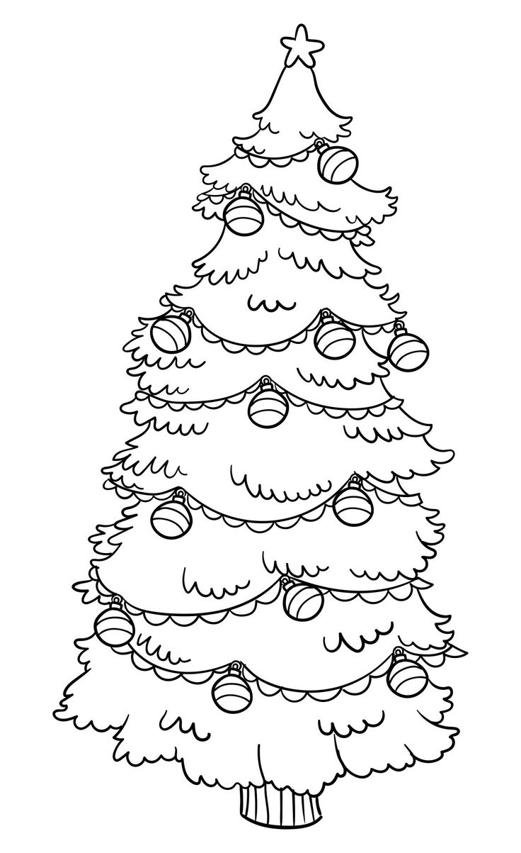 Large Christmas Tree Templates - 15 Free Pdf Printables | Printablee for Printable Giant Christmas Tree