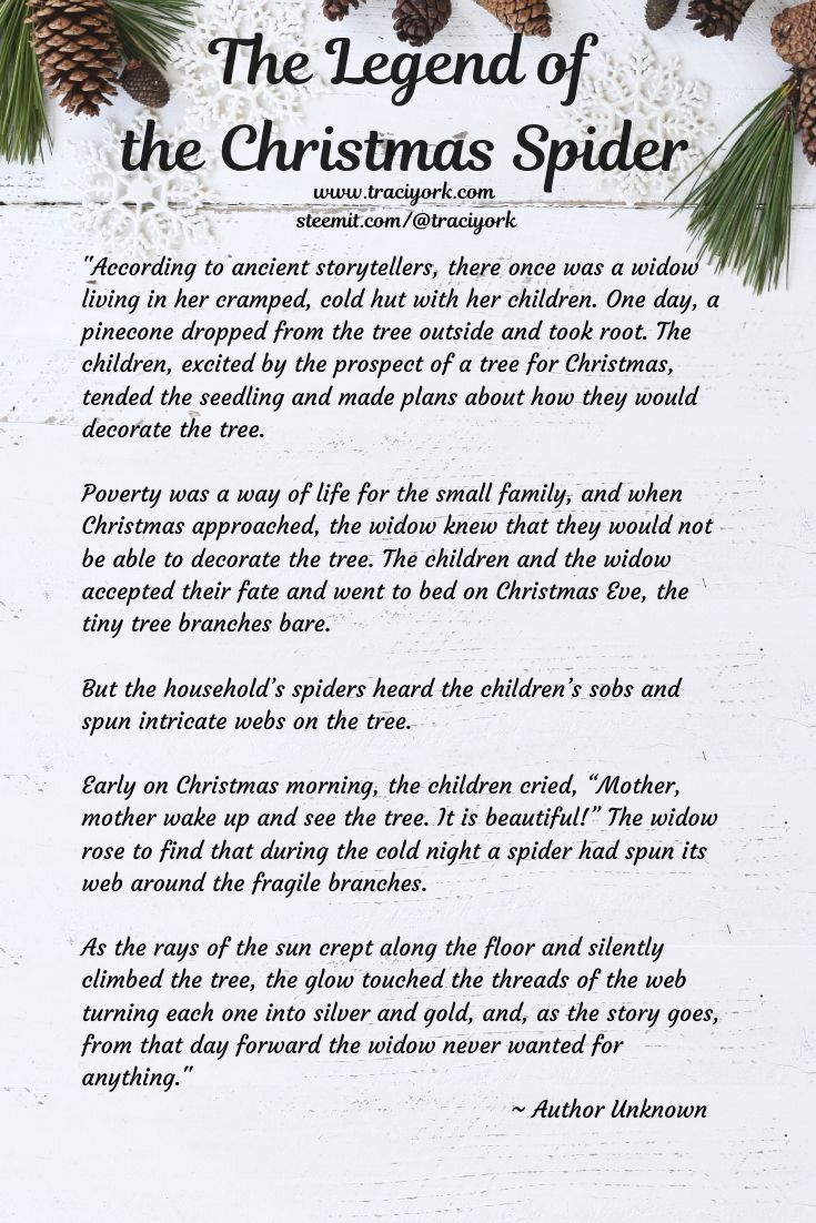 Legend Of The Christmas Spider pertaining to Free Printable Christmas Spider Story