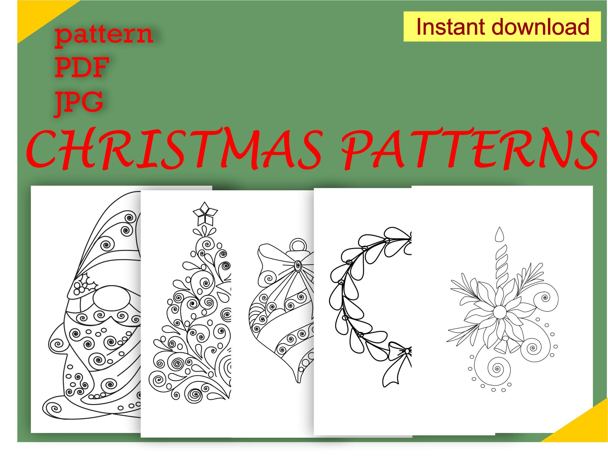 Maryquillingdisenos - Etsy Australia pertaining to Printable Christmas Quilling Patterns