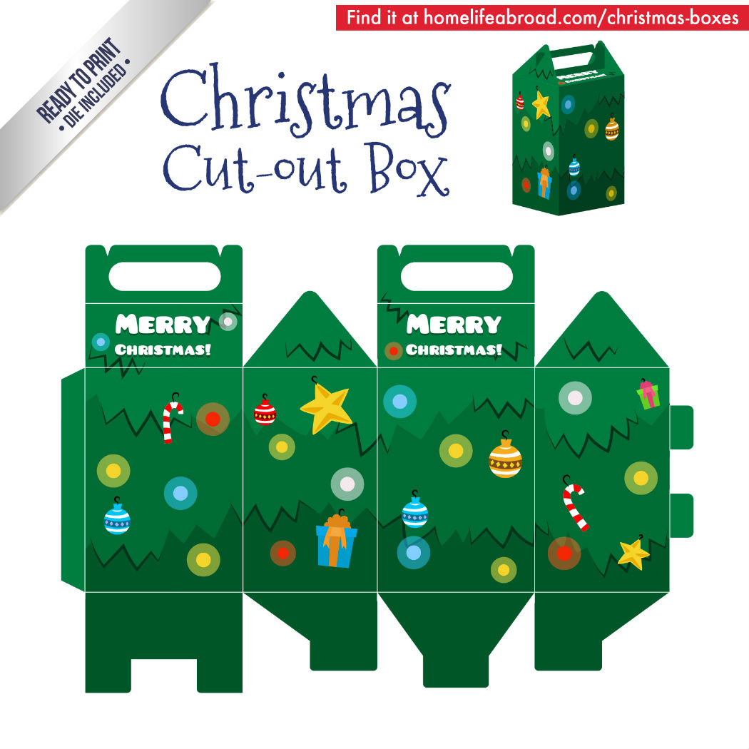 Mega Collection Of 38 Diy Christmas Boxes With Downloadable inside Christmas Gift Box Templates Free Printable