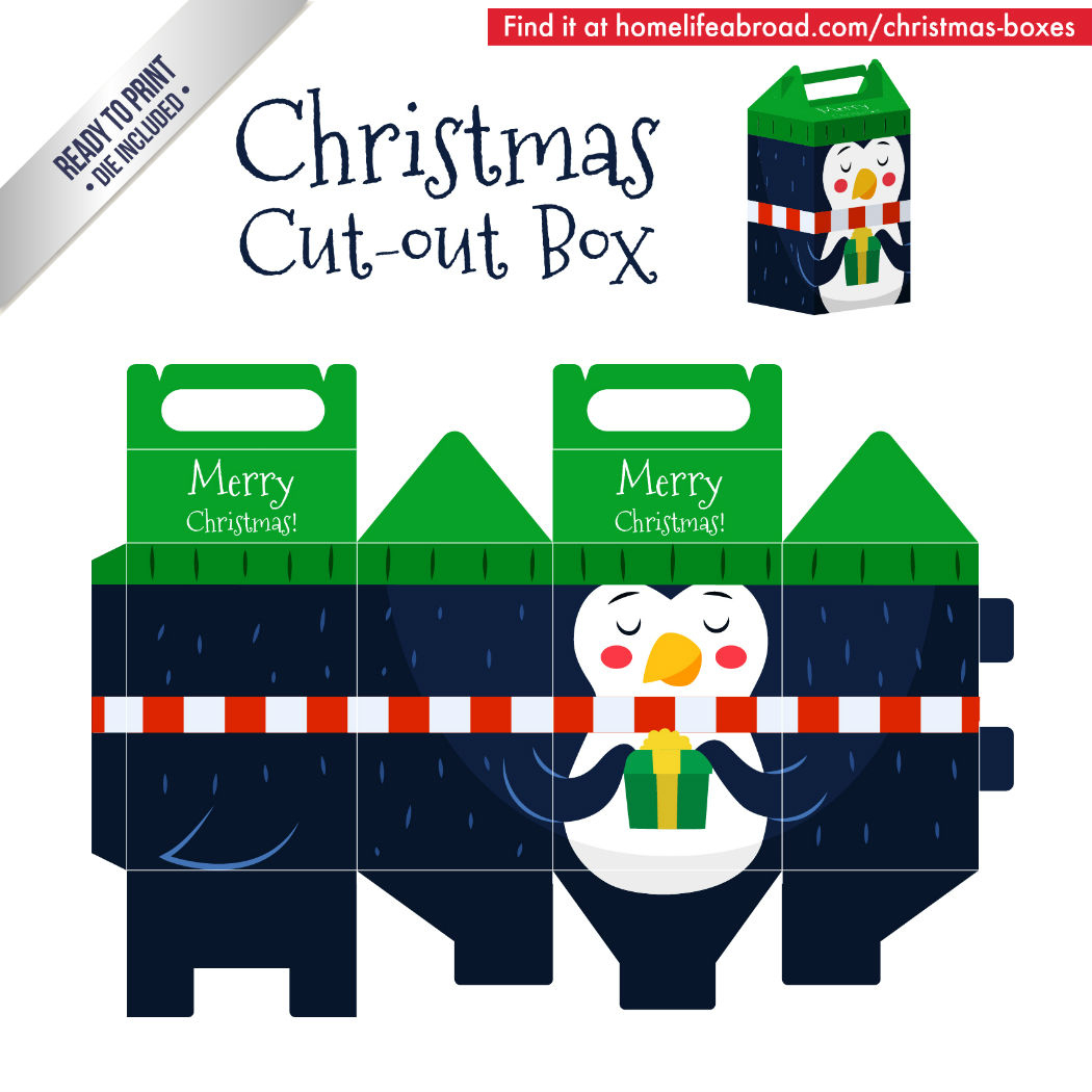 Mega Collection Of 38 Diy Christmas Boxes With Downloadable intended for Christmas Box Template Printable