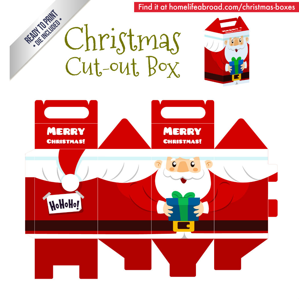 Mega Collection Of 38 Diy Christmas Boxes With Downloadable regarding Christmas Box Templates Printable