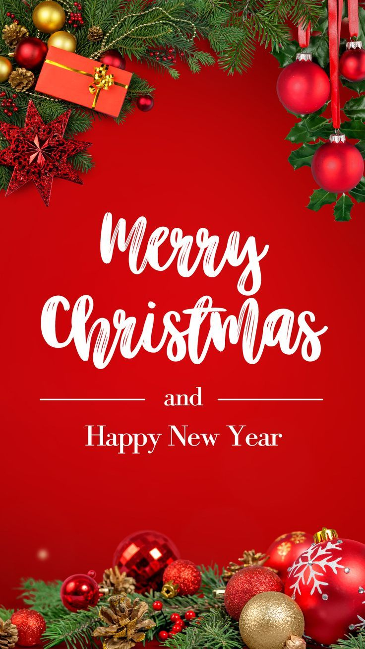Merry Christmas And Happy New Year - Canva Template 2 within Merry Christmas & Happy New Year Quotes