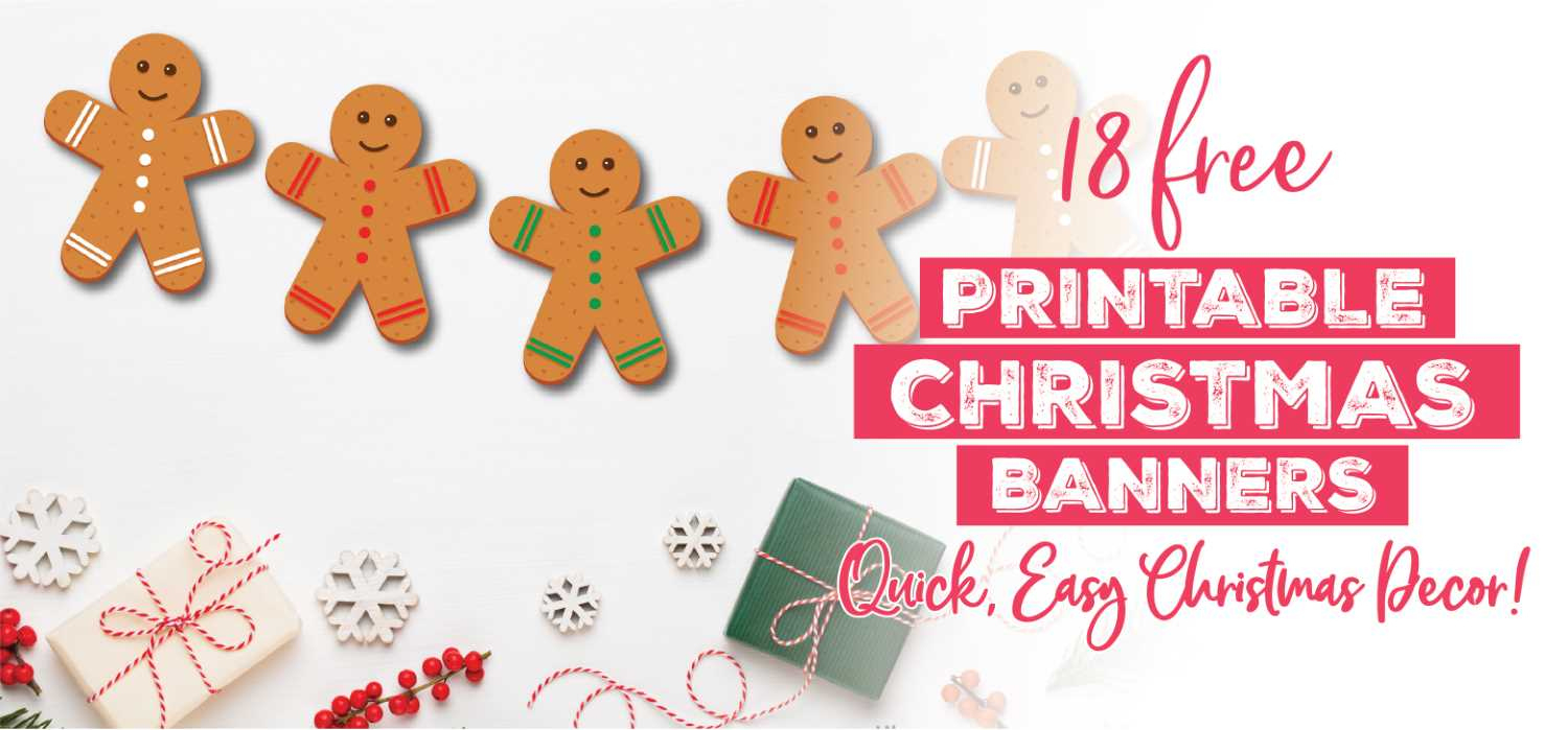 Merry Christmas Banners - 18 Awesome Styles To Print &amp;amp; Decorate with regard to Printable Christmas Banner Free