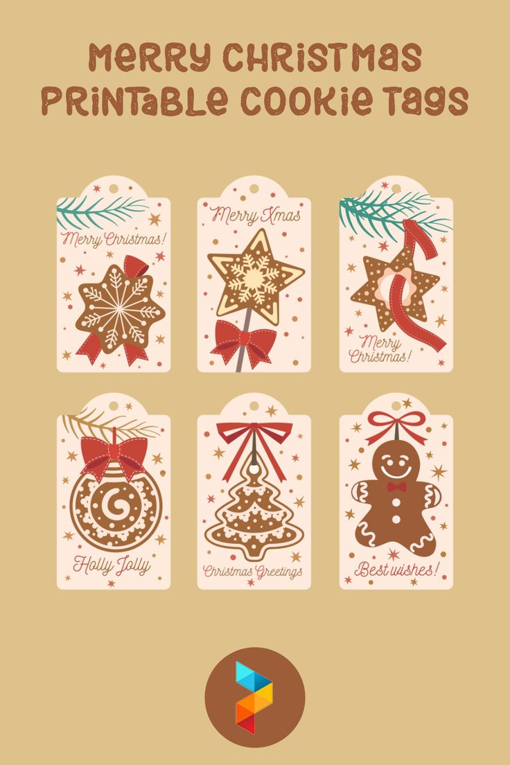 Merry Christmas Cookie Tags - 13 Free Pdf Printables | Printablee intended for Free Printable Christmas Cookie Labels