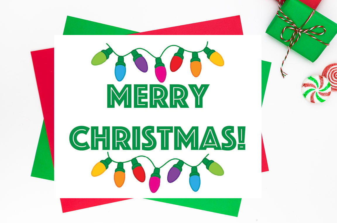 Merry Christmas Printable Signs – Mary Martha Mama with Printable Merry Christmas Signs