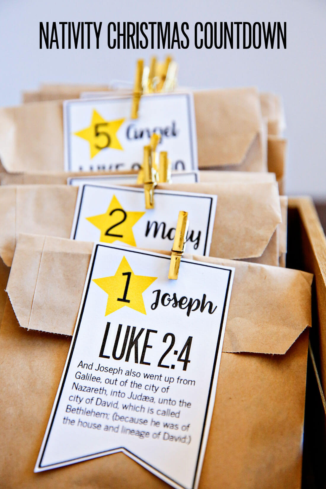 Nativity Christmas Countdown pertaining to 12 Days of Christmas Nativity Printable