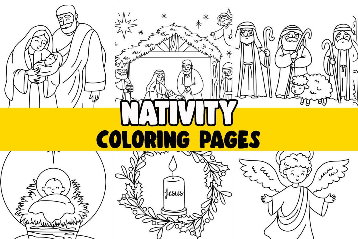 Nativity Coloring Pages (Free Printables) - The Best Ideas For Kids for Free Printable Religious Christmas Card To Color