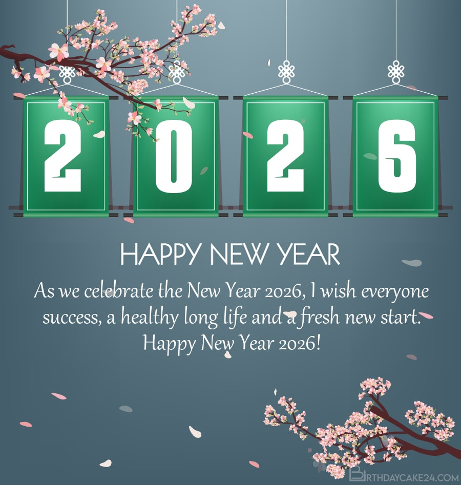 New Year&amp;#039;S 2026 Flower Ecards &amp;amp; Greeting Cards Online throughout Happy New Year in 2026 Wishes Quotes Images Gif