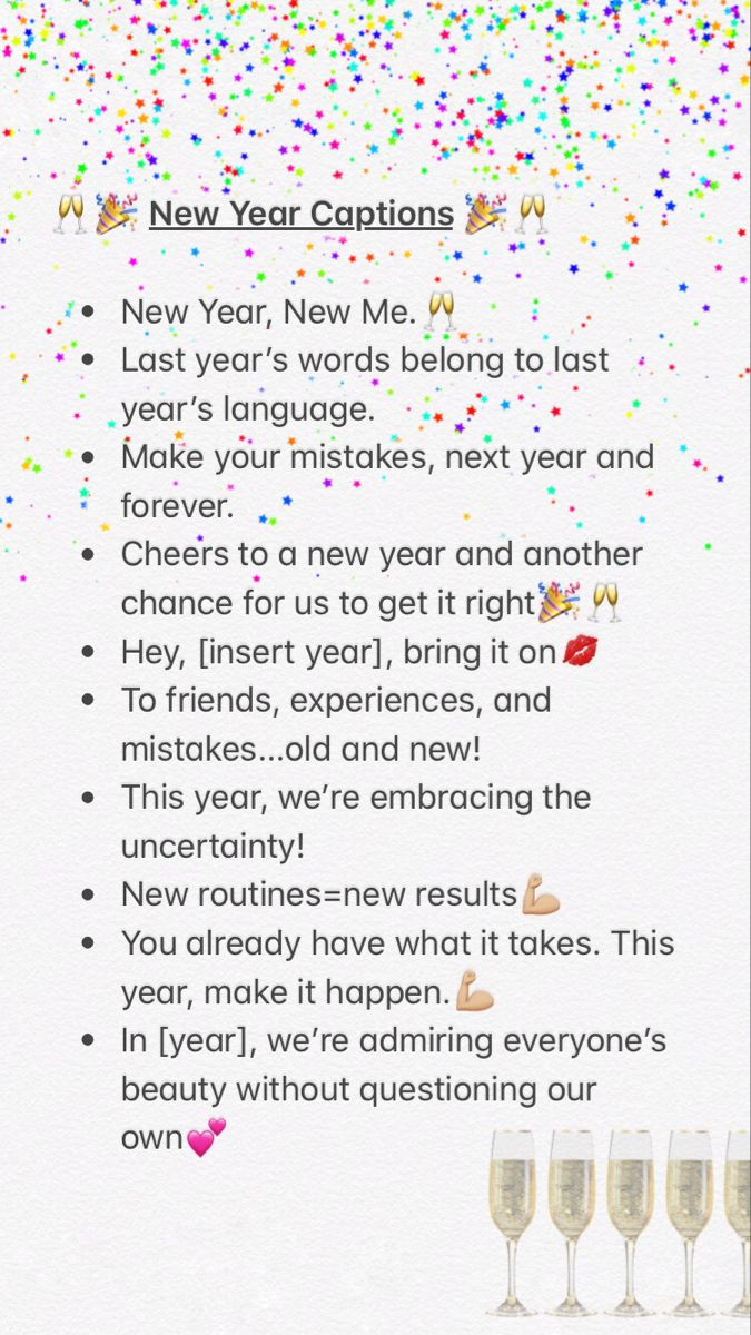 New Year'S Eve Captions in New Year Quotes Instagram