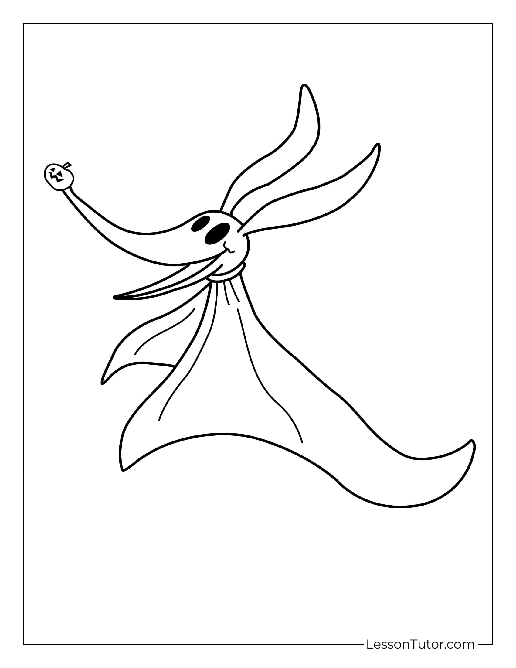 Nightmare Before Christmas Coloring Pages - Lesson Tutor inside Zero Nightmare Before Christmas Printable
