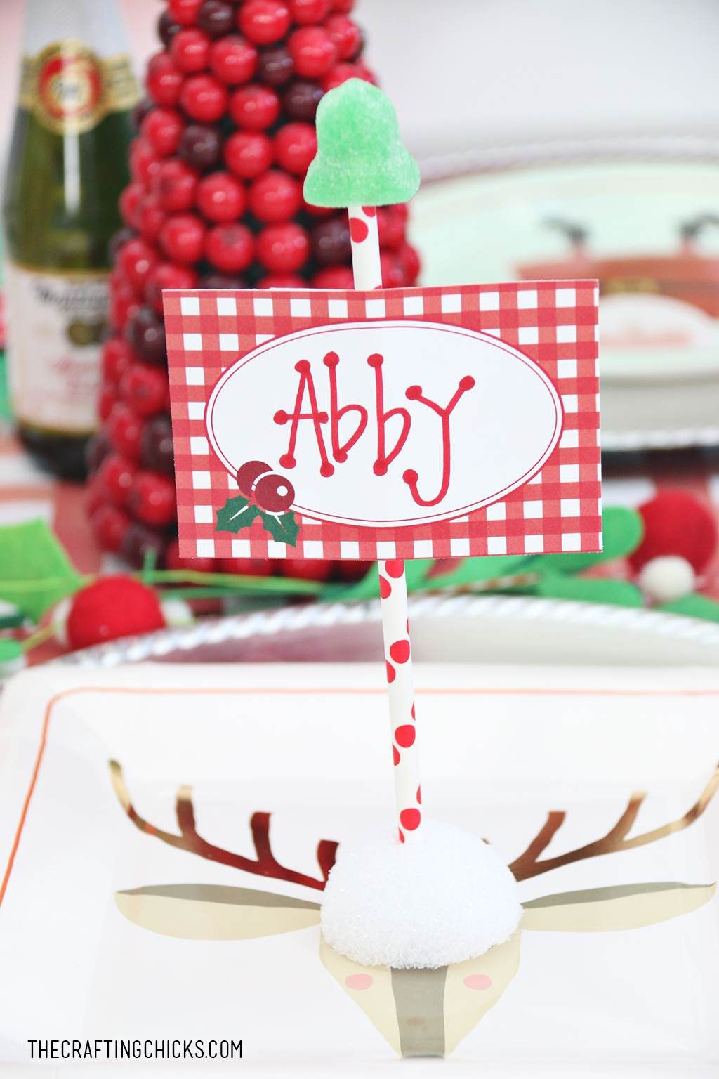 North Pole Place Card Printables - The Crafting Chicks intended for Christmas Dinner Place Card Free Printable