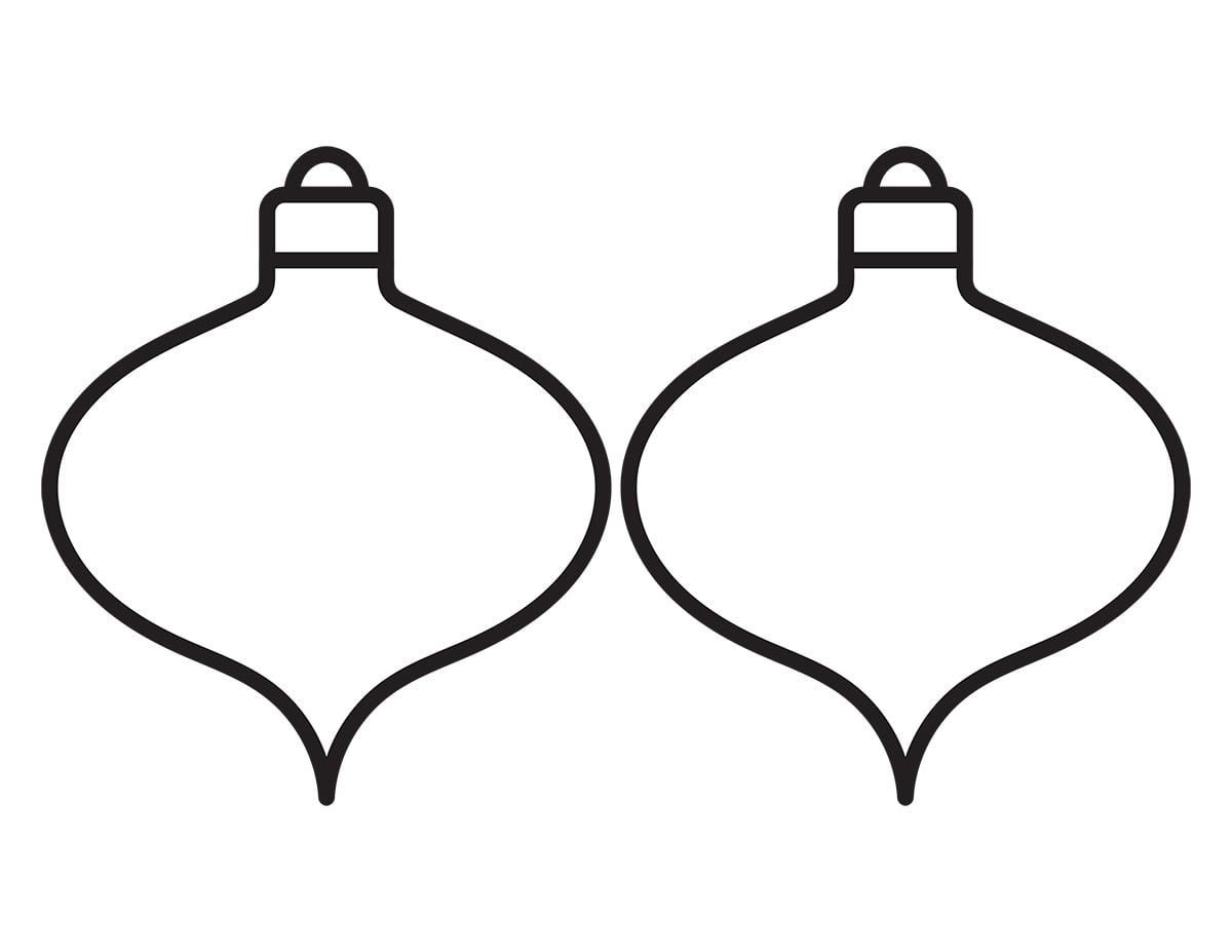 Ornament Template (Free Printable) - The Best Ideas For Kids with Ornament Template Christmas Printable