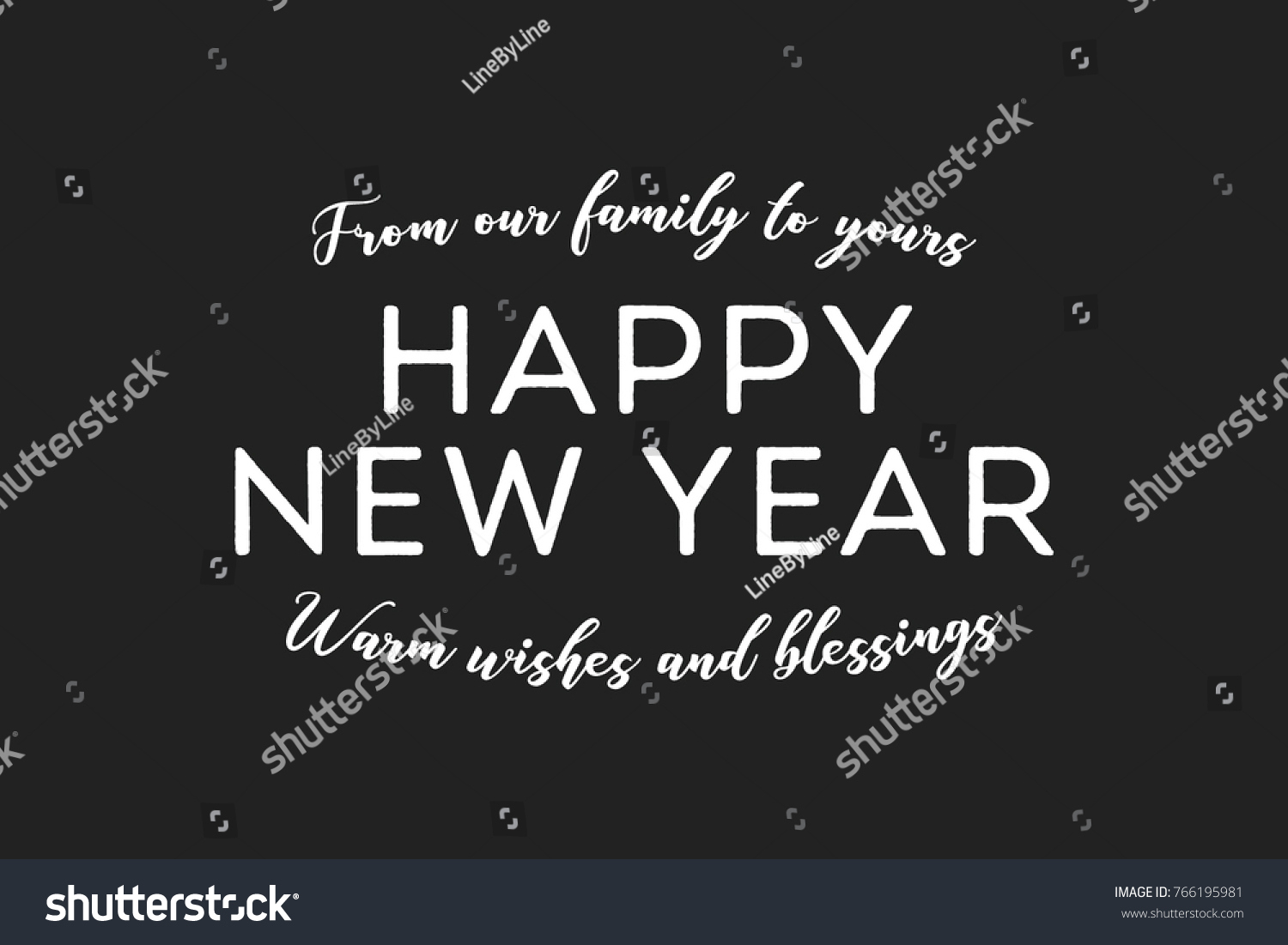 Our Family Yours Happy New Year Stock Vector (Royalty Free within Happy New Year From Our Family To Yours Quotes