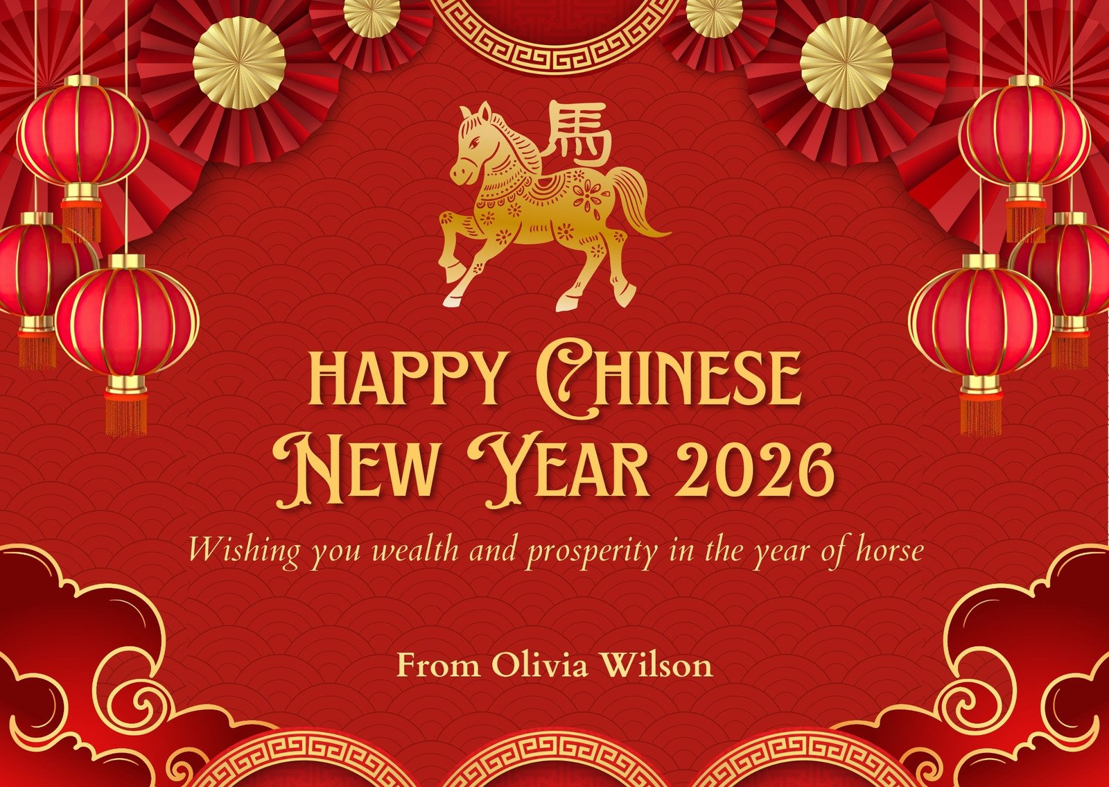 Page 10 - Free Custom Printable Chinese New Year Card Templates for Chinese New Year Quotes 2026