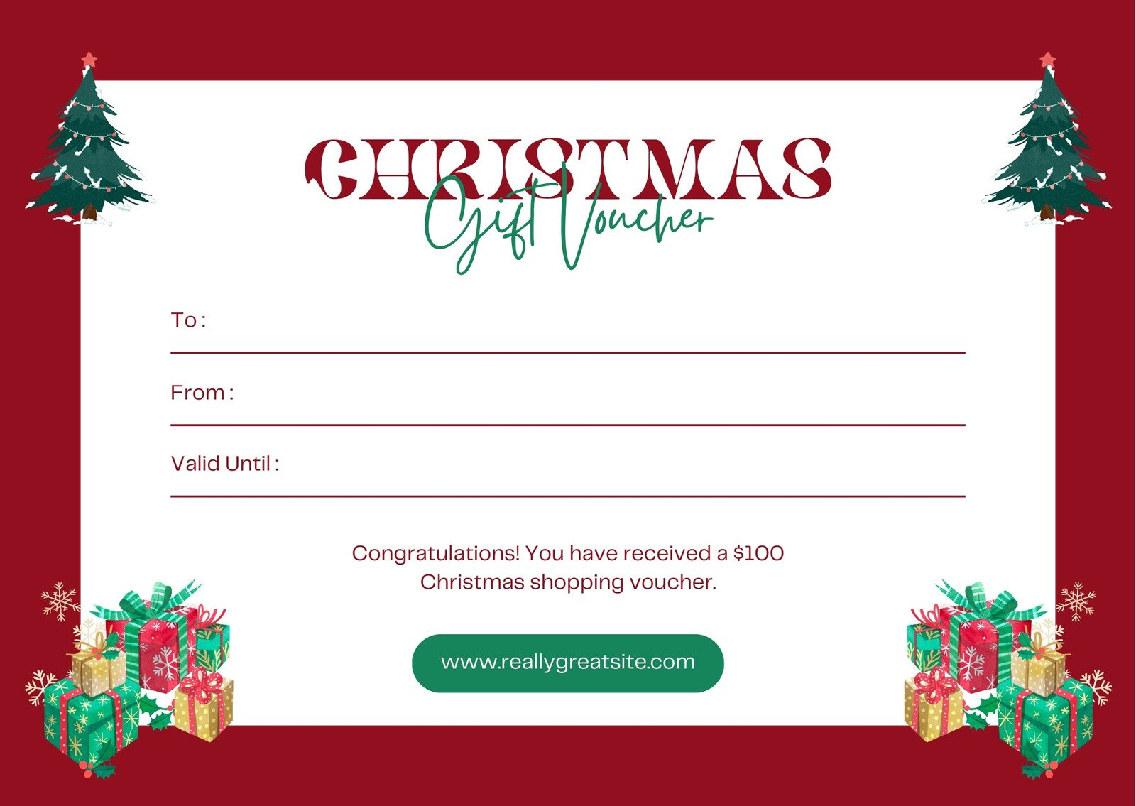 Page 4 - Free, Printable Gift Certificate Templates To Customize intended for Printable Free Gift Certificates Christmas