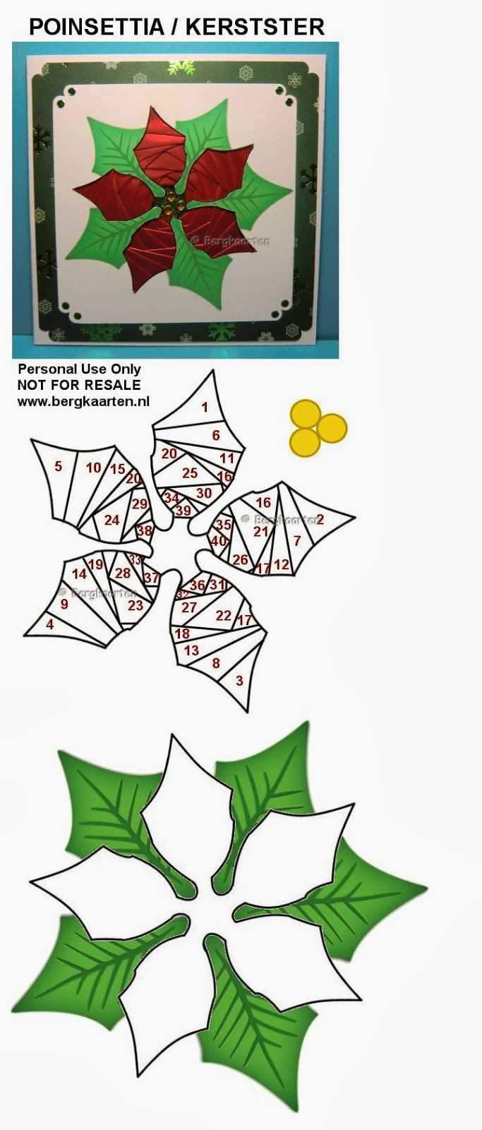 Poinsetta regarding Christmas Iris Folding Templates Printable Free