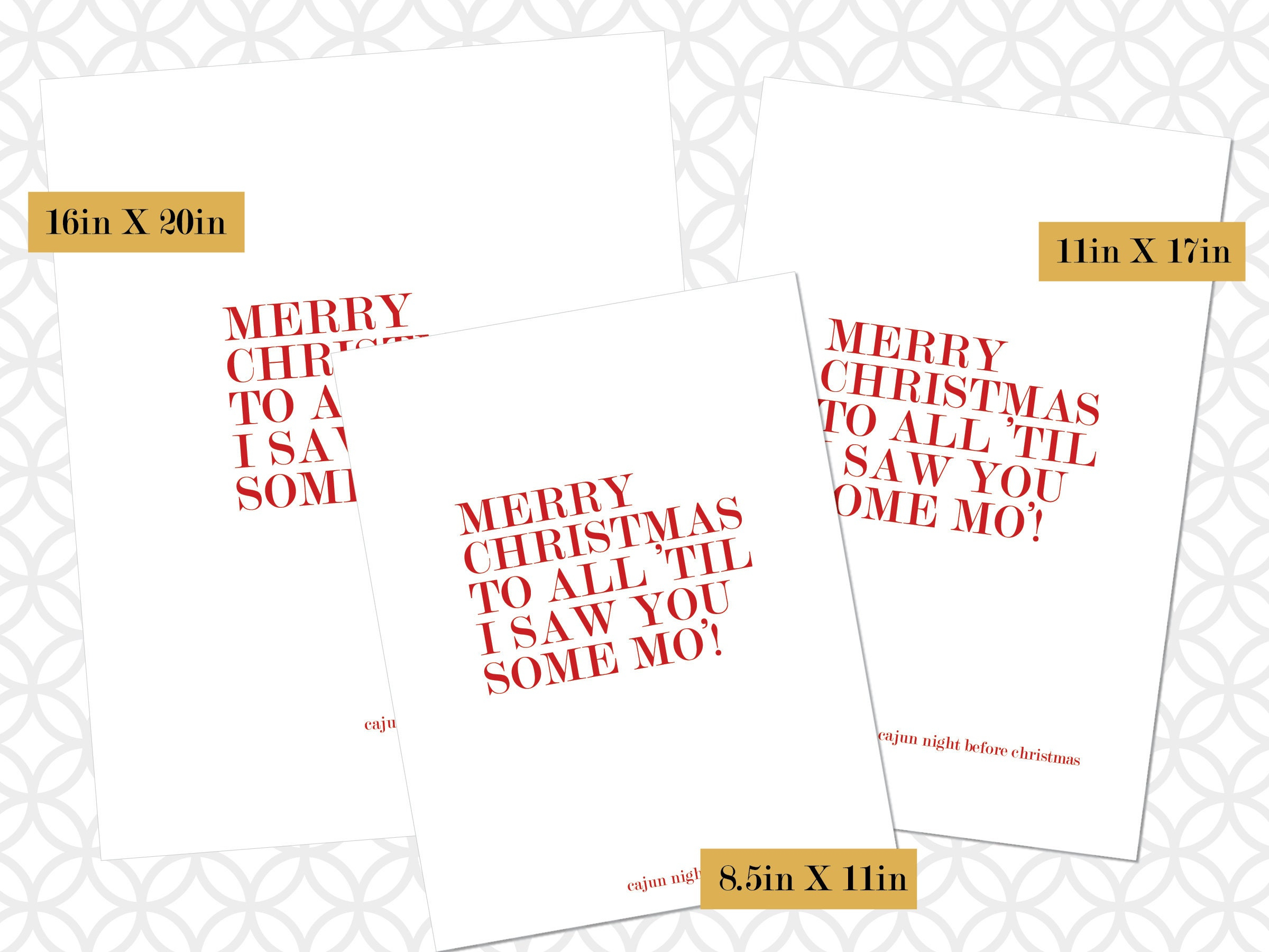 Printable Cajun Night Before Christmas: Download 8.5In X 11In in Cajun Night Before Christmas Text Printable