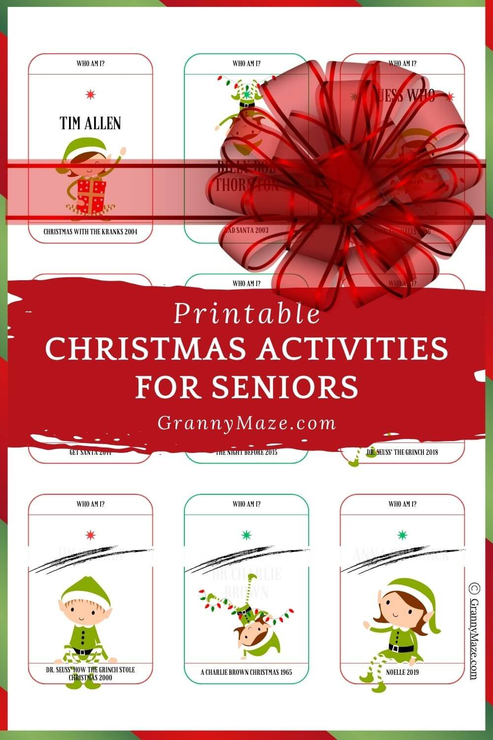 Printable Christmas Activities For Seniors: 9 Free Printable Games pertaining to Christmas Games For Seniors Printable