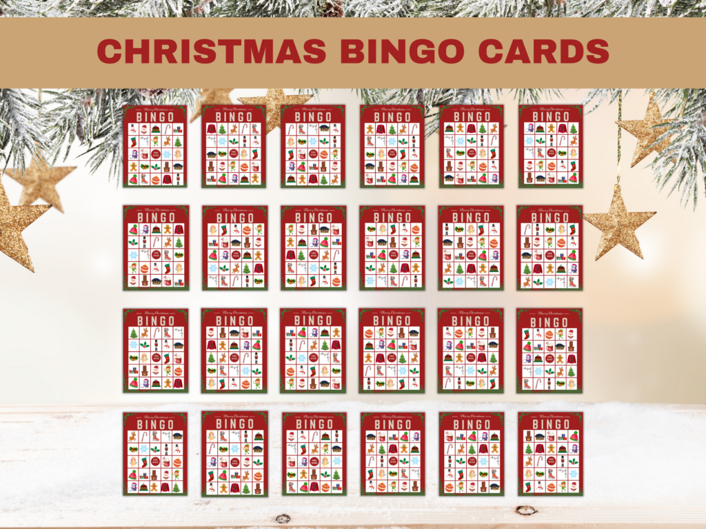 Printable Christmas Bingo Cards For Large Groups - A Sparkle Of Genius with Christmas Bingo Printable For Large Groups