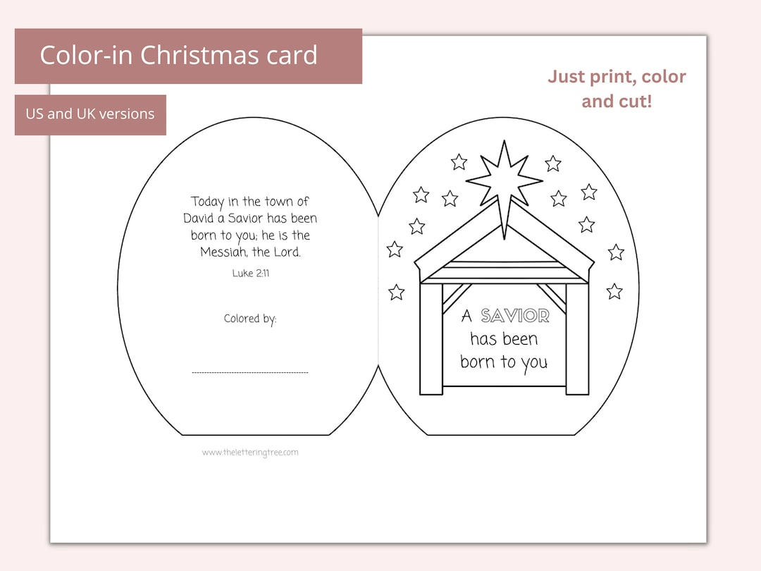 Printable Christmas Card | Christian Christmas Craft | Bible intended for Printable Christian Christmas Card