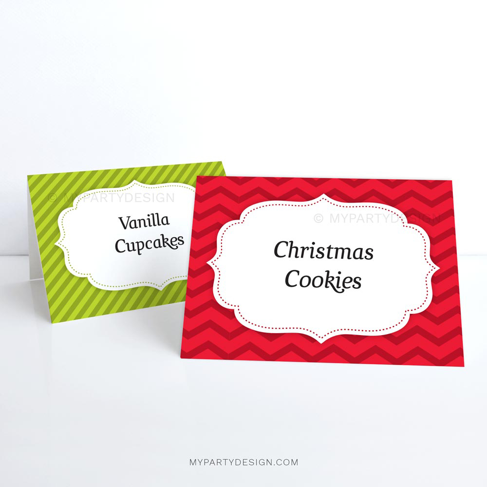 Printable Christmas Food Labels - My Party Design with regard to Christmas Food Tags Printable Free