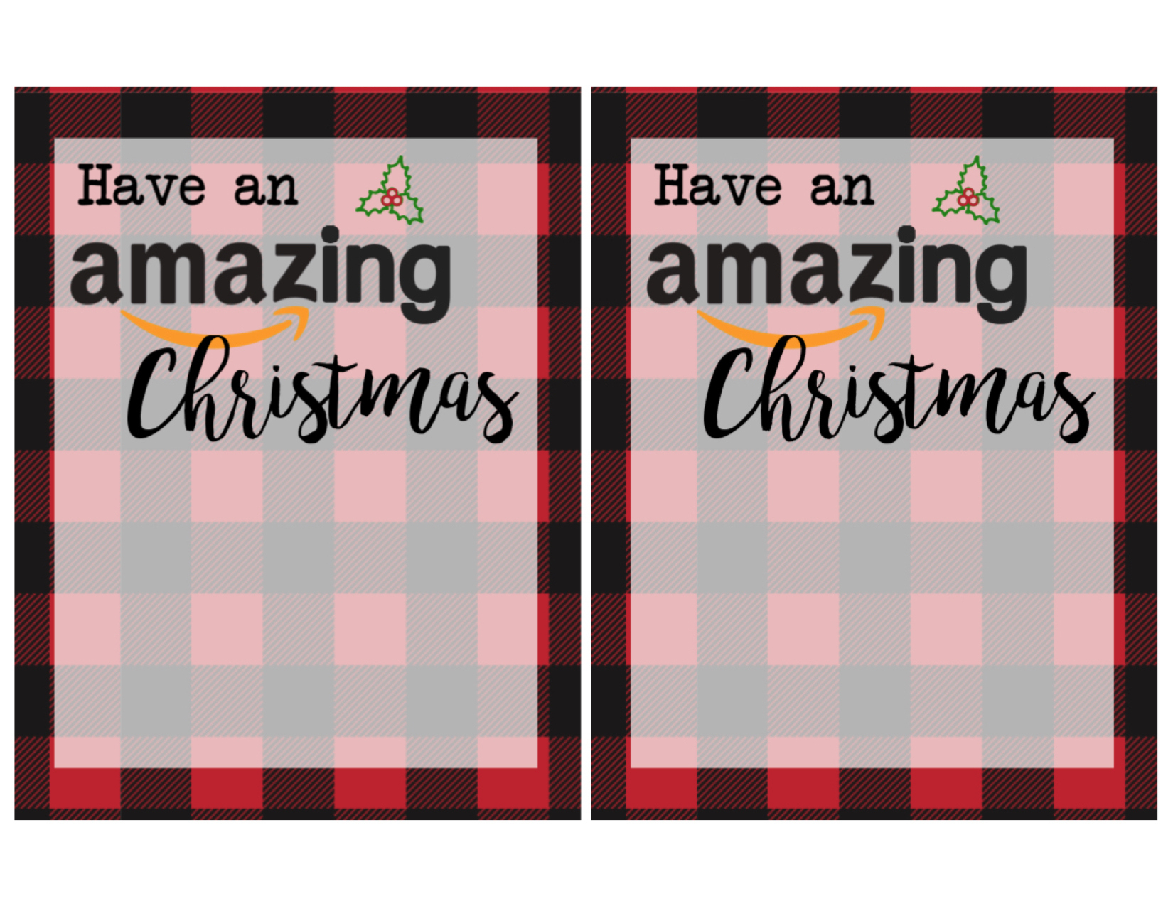 Printable Christmas Gift Card Holders For Amazon - Paper Trail Design with Amazon Gift Card Christmas Printable