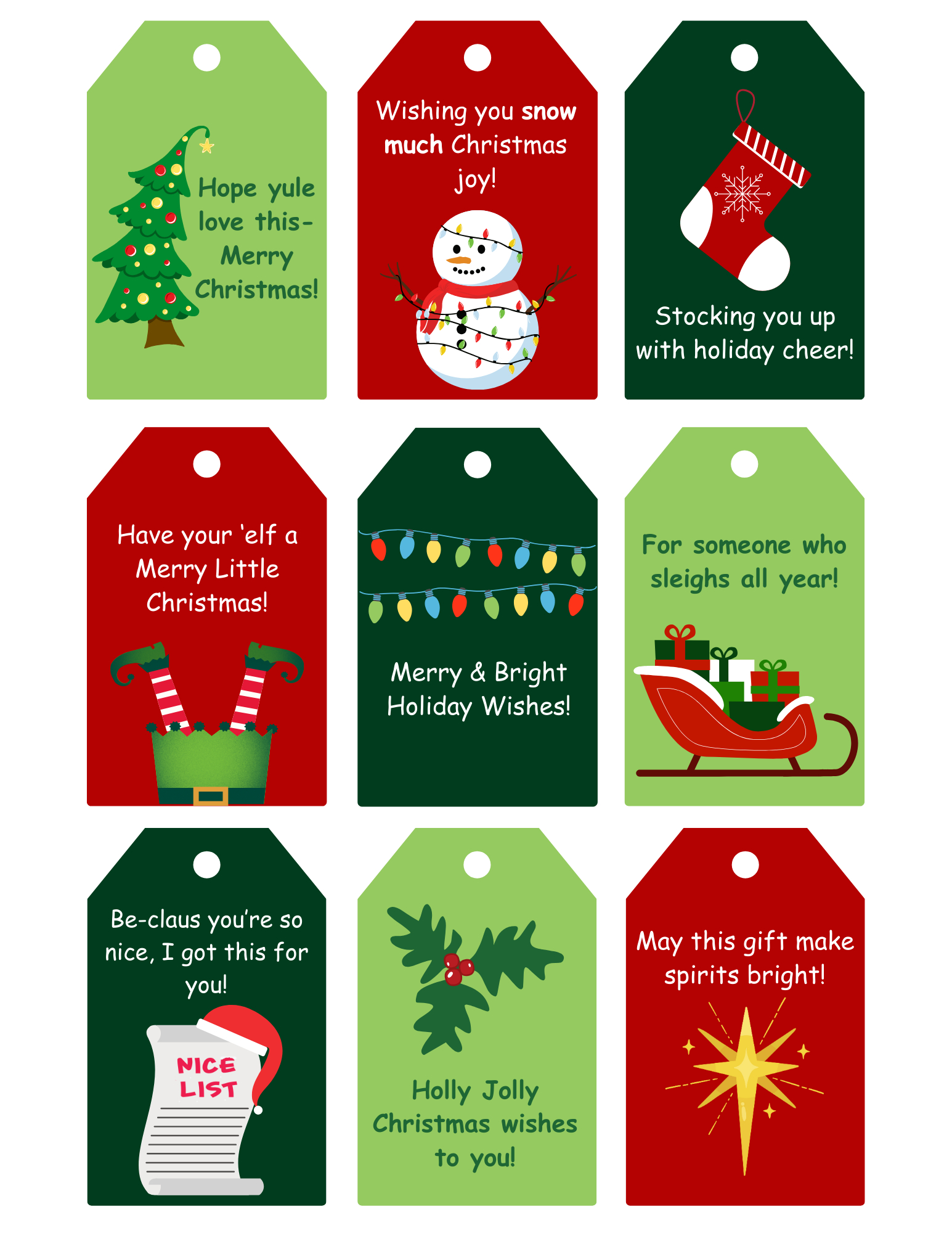 Printable Christmas Gift Tags | Signup for Christmas Gift Tag Stickers Printable