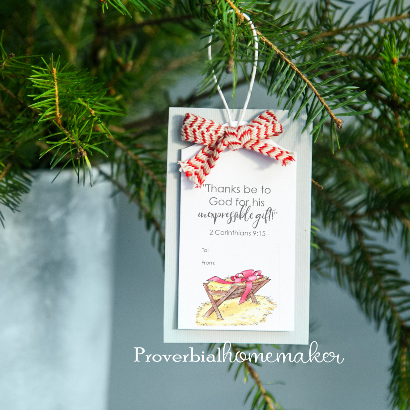 Printable Christmas Gift Tags With Scripture pertaining to Free Printable Religious Christmas Gift Tags