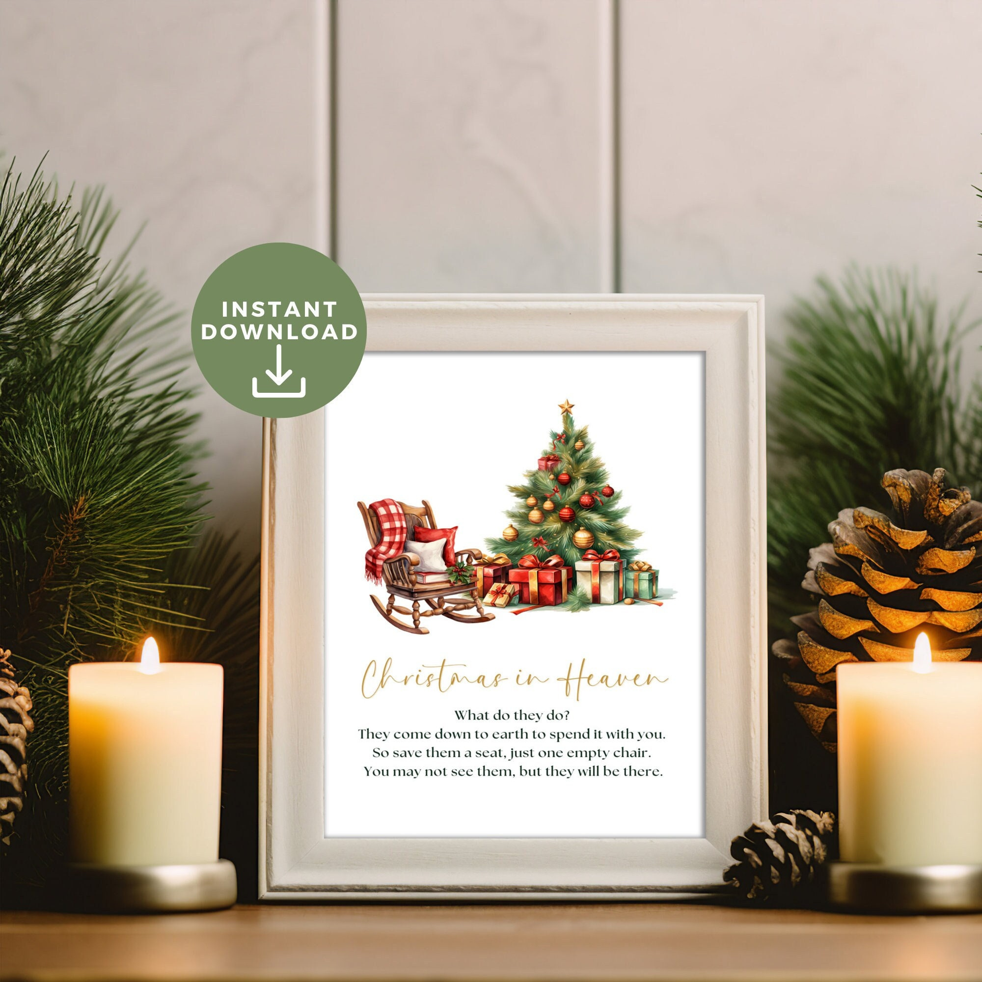 Printable Christmas In Heaven Poem, What Do They Do, Save A Chair regarding Christmas in Heaven What Do They Do Printable