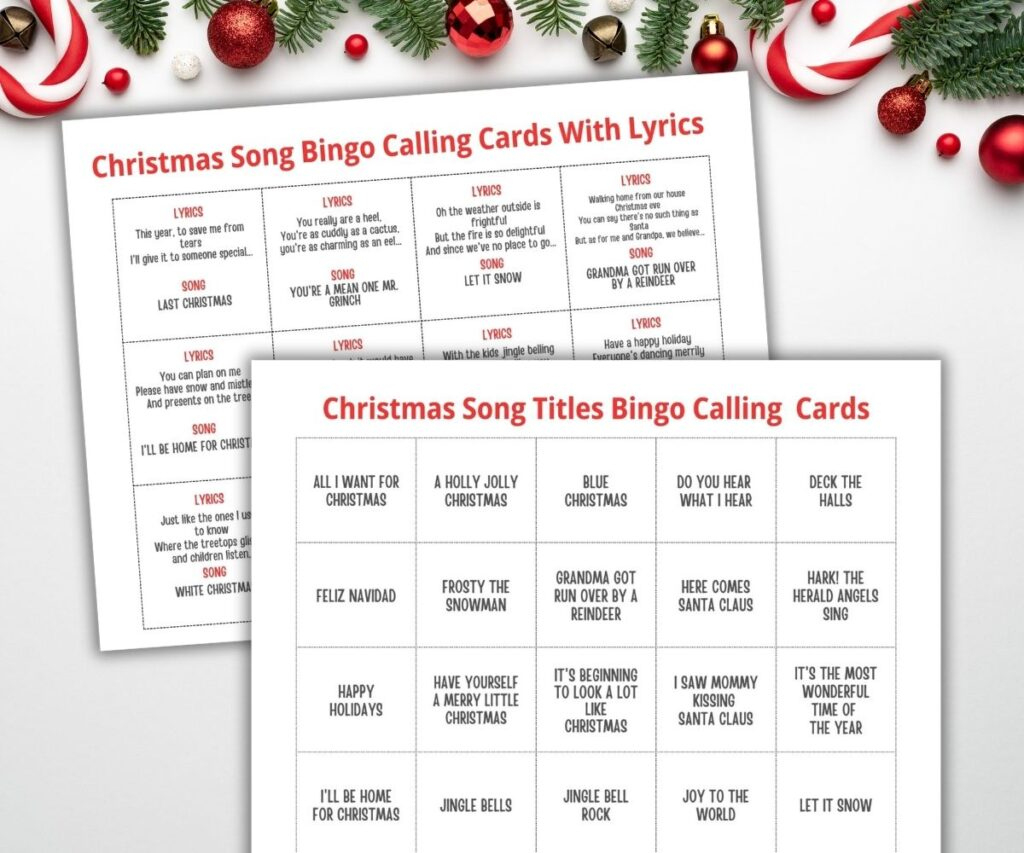 Printable Christmas Music Bingo: Festive And Fun For All Ages throughout Christmas Music Bingo Free Printable