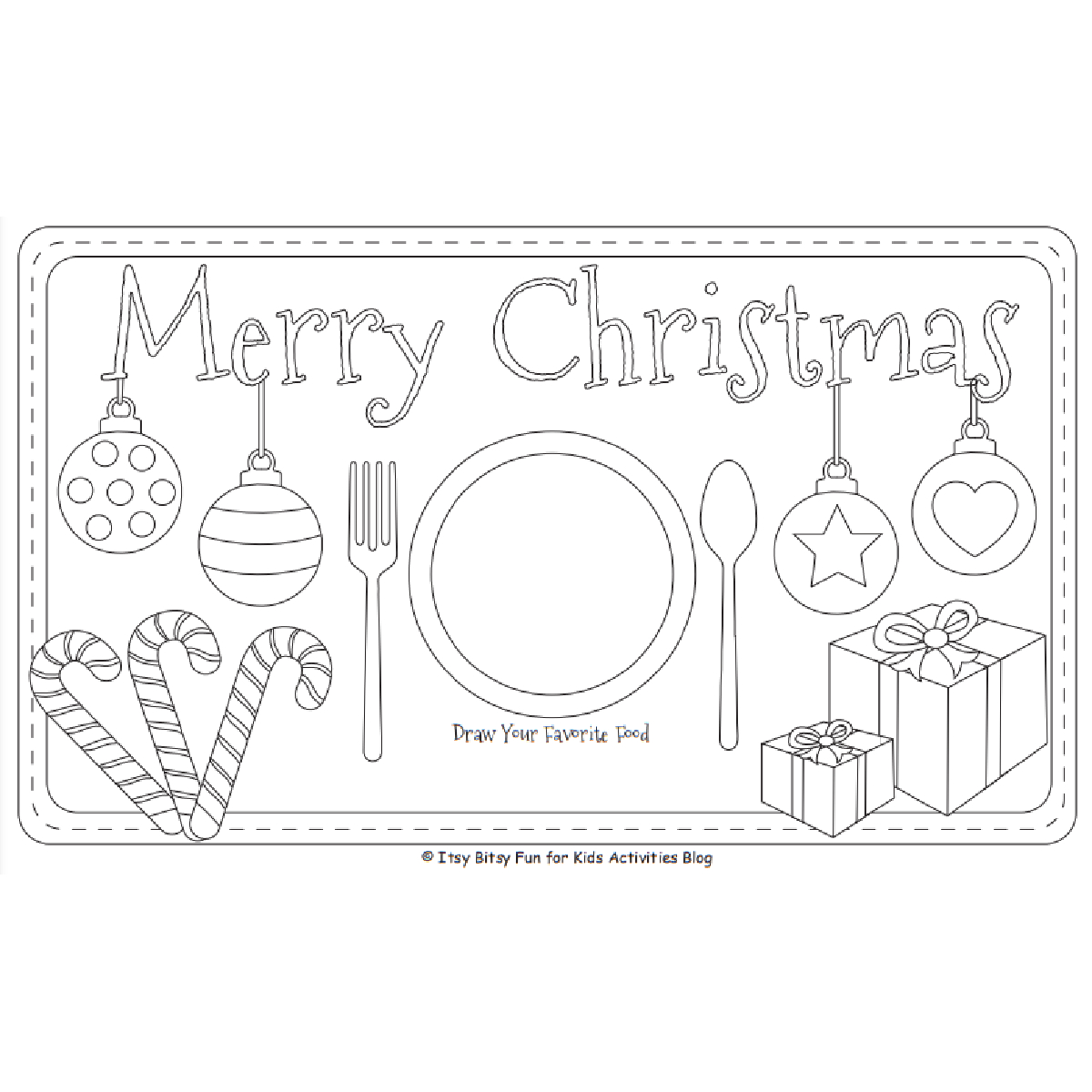 Printable Christmas Placemats For Kids For Holiday Table Fun with Free Printable Christmas Placemats