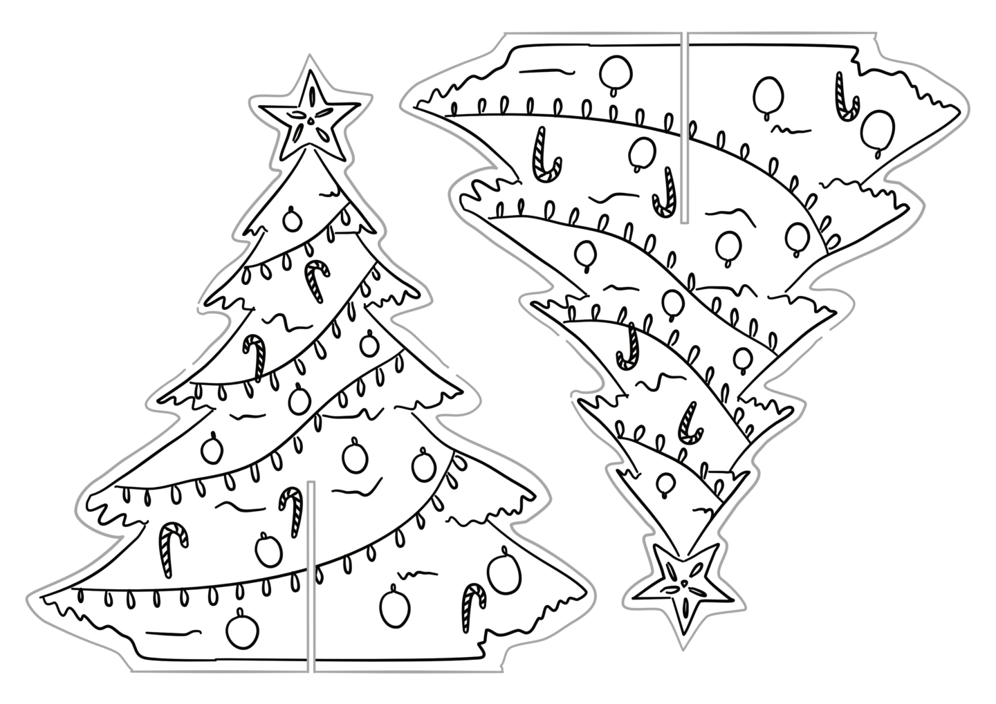 Printable Christmas Tree Decoration – Work Over Easy regarding Printable Pictures of Christmas Decorations