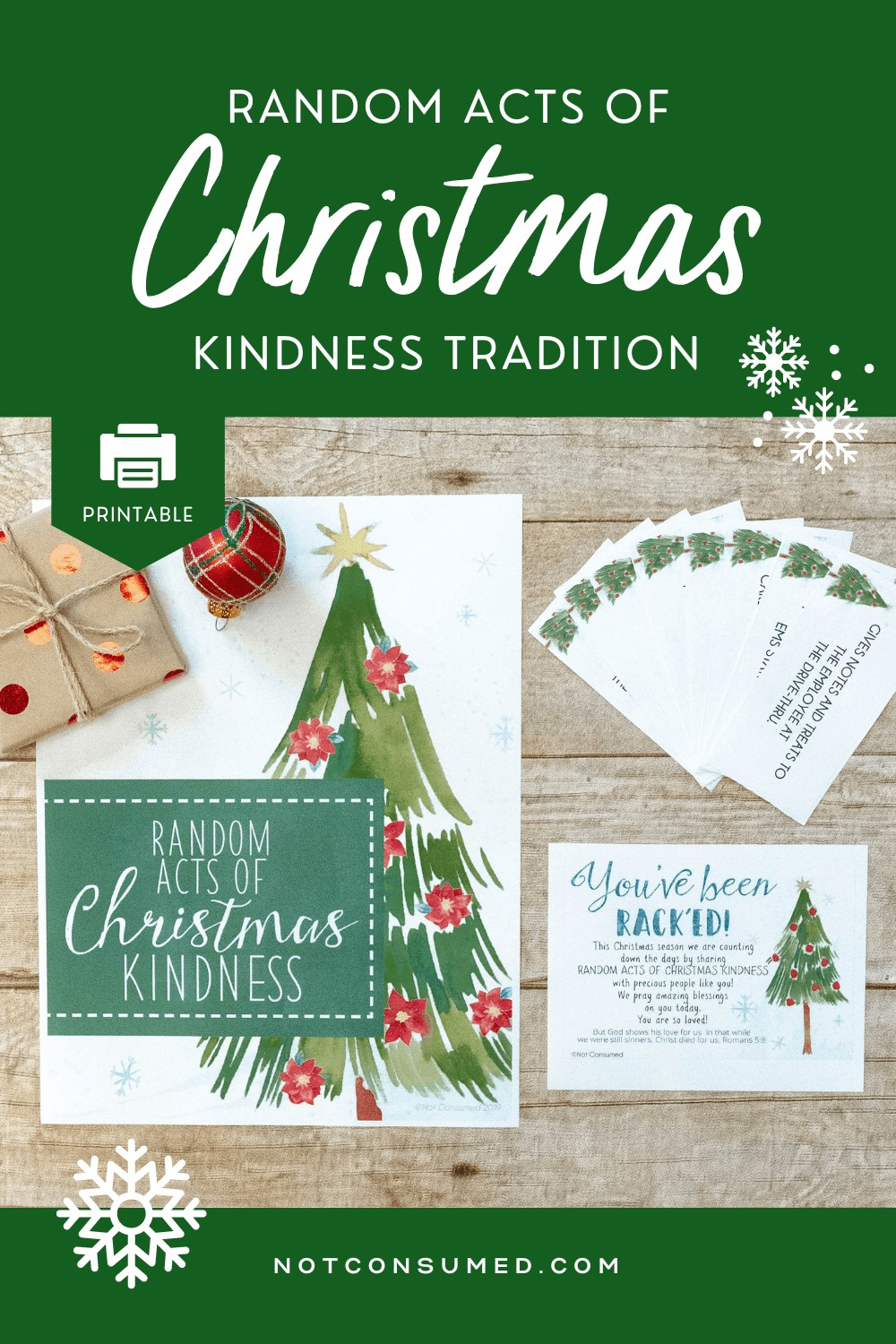 Random Acts Of Christmas Kindness Tradition (And Free Printables!) intended for Christmas Random Acts of Kindness Printable