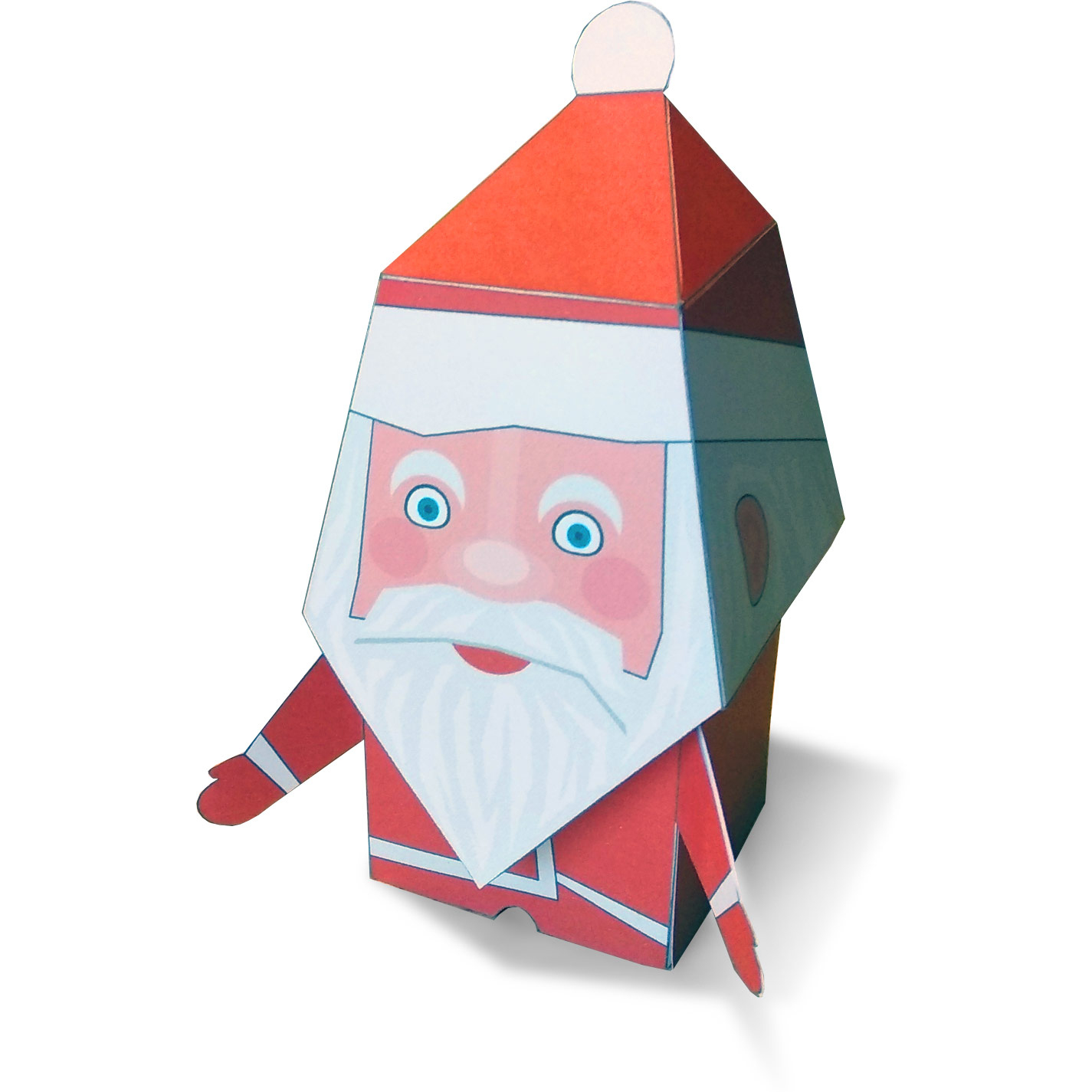 Santa Сlaus Paper Model - Free Printable Paper Modelsanton Filonov throughout Christmas Paper Toys Printable