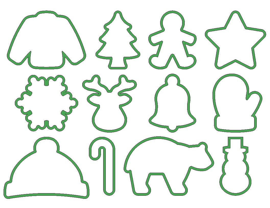 Solidworks Part Reviewer: Winter Cookie Cutters with regard to Christmas Cookie Cutter Shapes Printable
