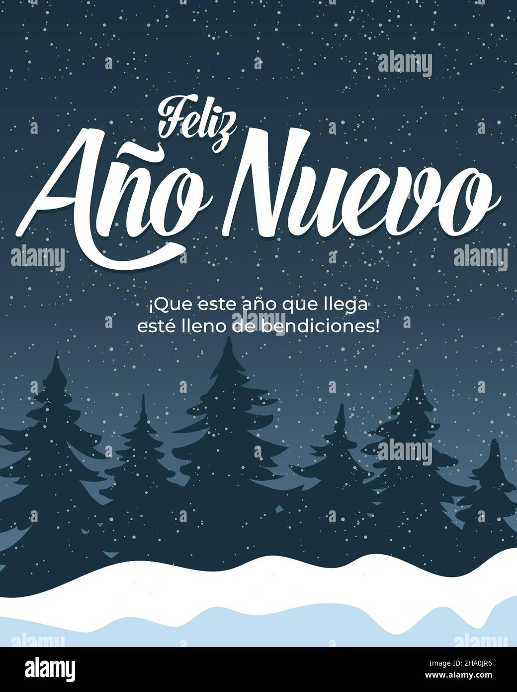 Spanish Greeting Card Hi-Res Stock Photography And Images - Page 2 intended for Feliz Año Nuevo Happy New Year Quotes In Spanish