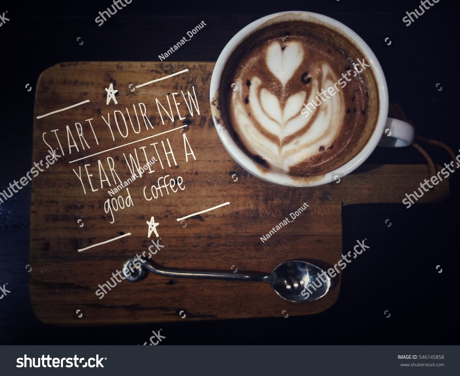 Start Your New Year Good Coffee Stock Photo 546145858 | Shutterstock inside Coffee New Year Quotes