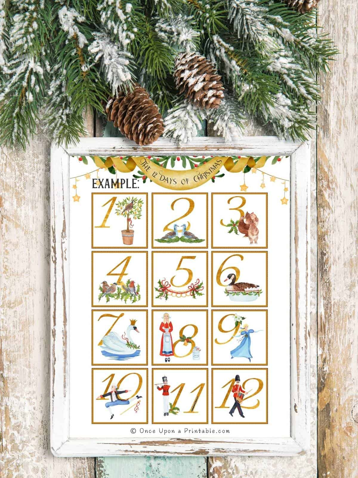 The 12 Days Of Christmas Countdowns (Free To Print!) - Once Upon A pertaining to Twelve Days Of Christmas Printable Images