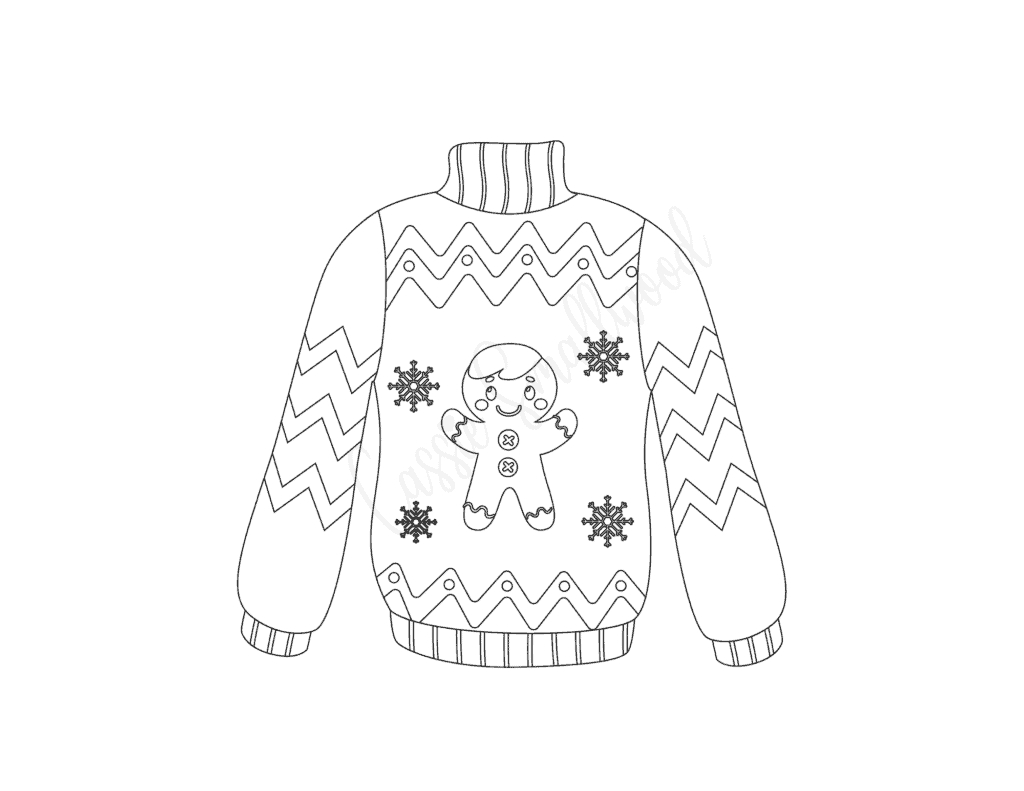 The Best Ugly Sweater Templates - Cassie Smallwood for Printable Ugly Christmas Sweater