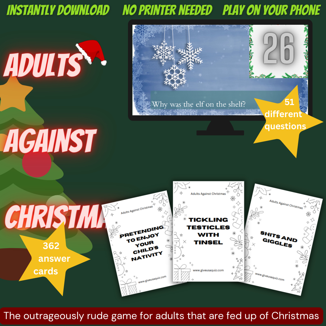 The Outrageously Rude Game For Adults That Are Fed Up Of Christmas regarding Card Against Christmas Game Printable