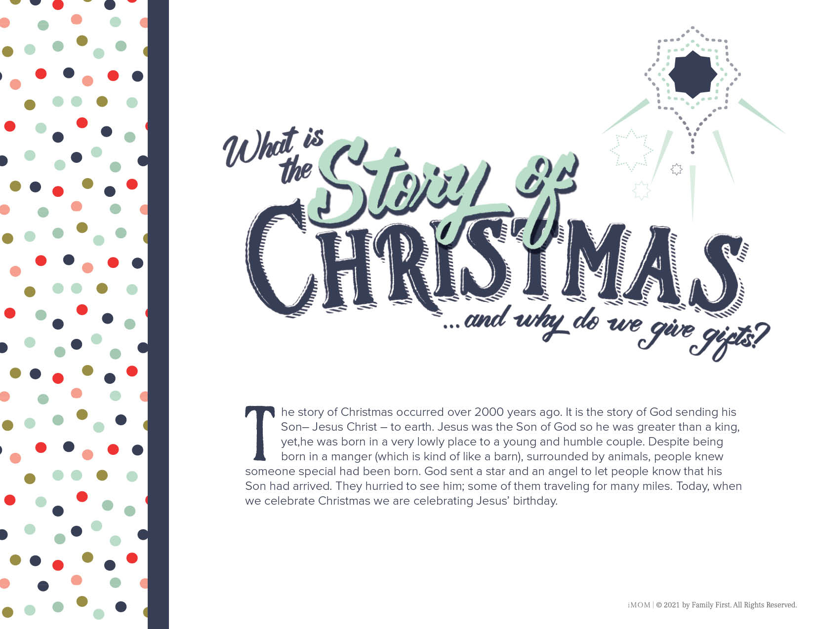 The Story Of Christmas - Imom pertaining to The Christmas Story Printable