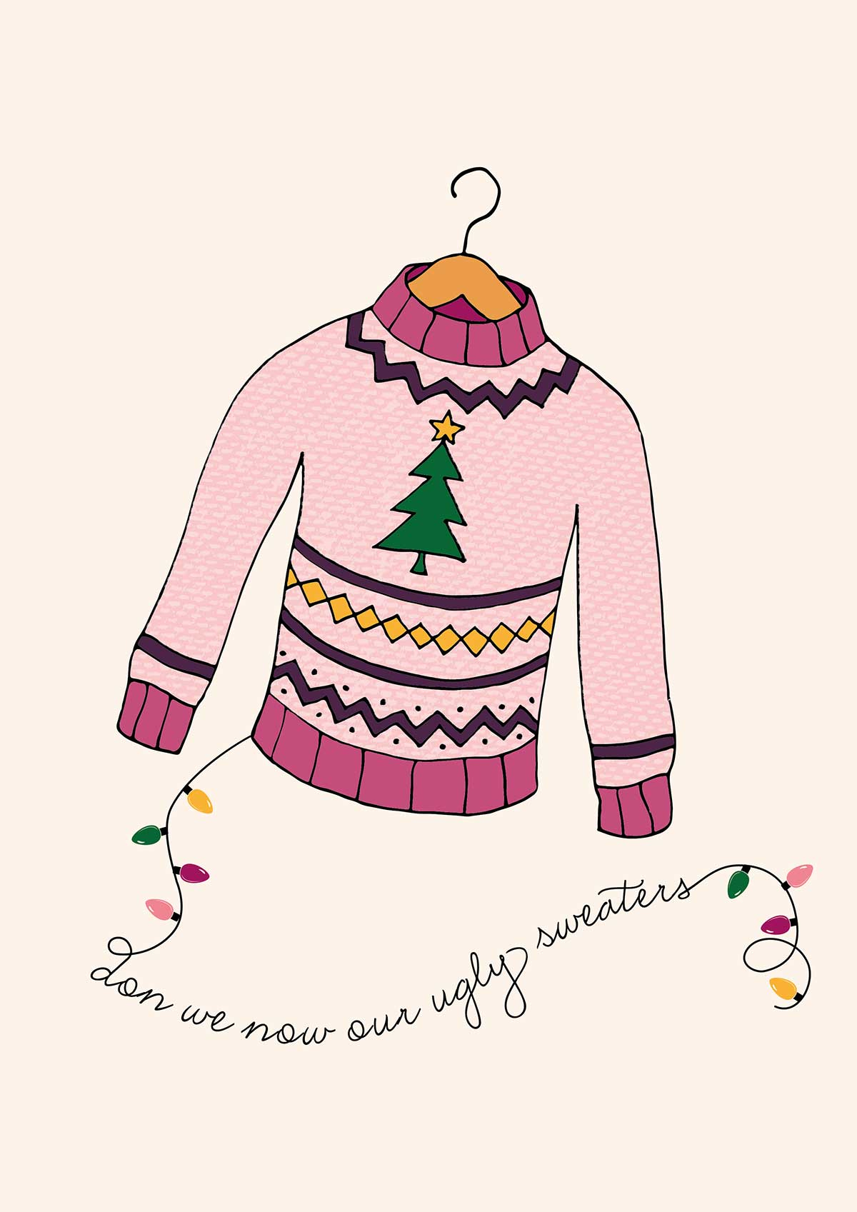 Ugly Christmas Sweater Printable Wall Art – Makeandtell pertaining to Printable Ugly Christmas Sweater