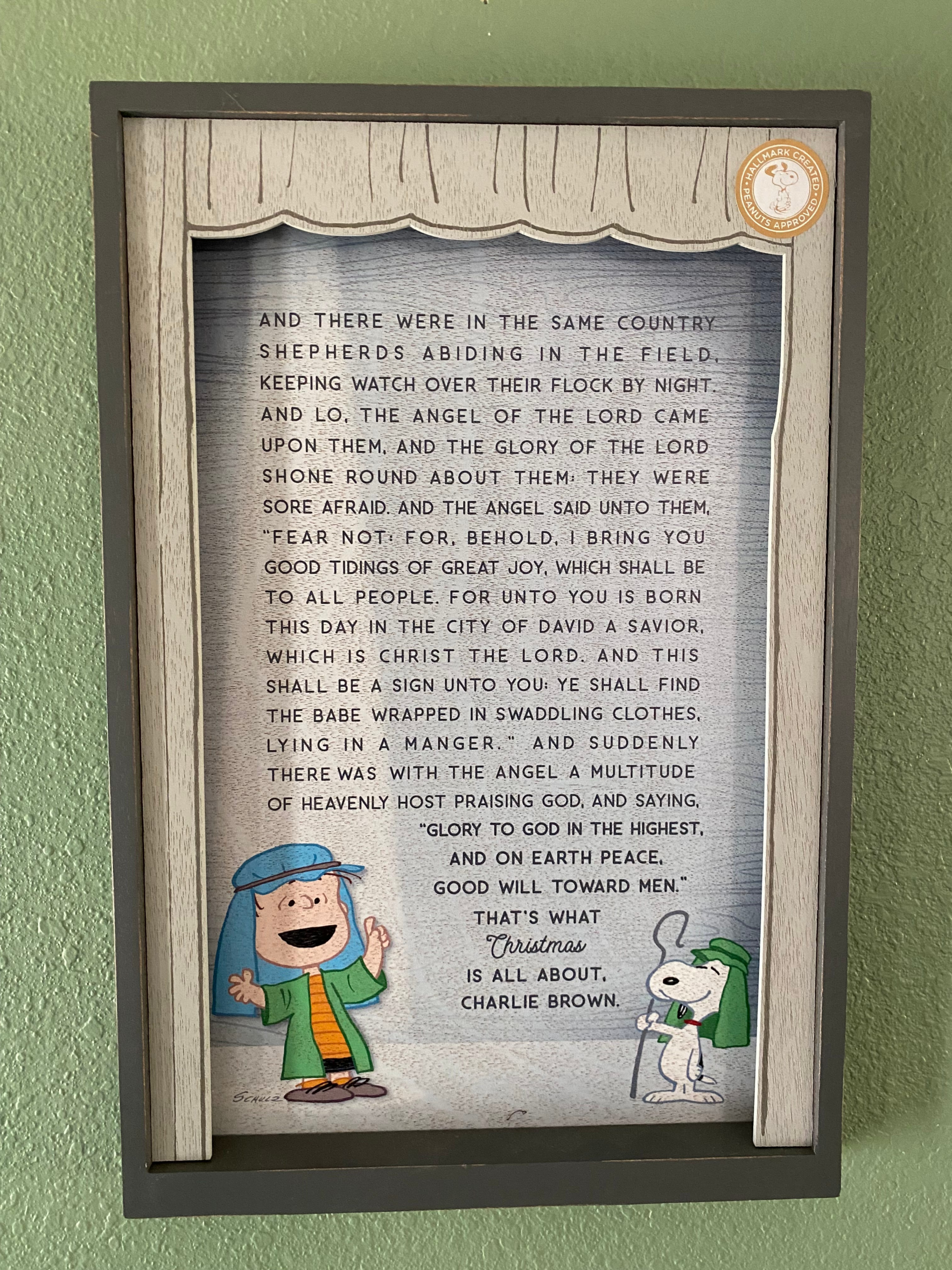 When Linus Told Charlie Brown What Christmas Is All About inside Linus Christmas Speech Printable