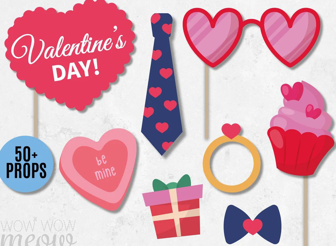10 Best Valentine&amp;#039;S Day Photo Booth Props For Romantic Events throughout Free Printable Printable Photo Booth Props Valentines Day