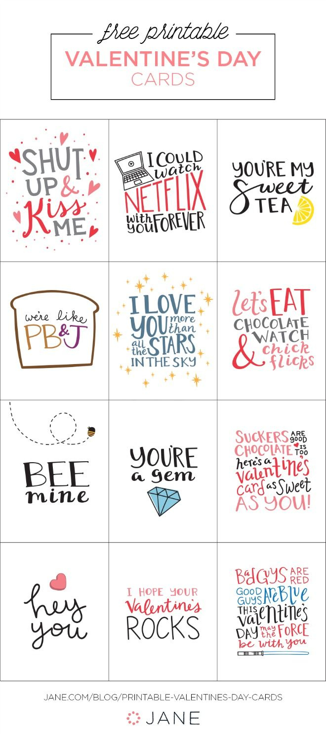 17 Free Printable Valentine Greeting Cards intended for Printable Valentine Sentiments